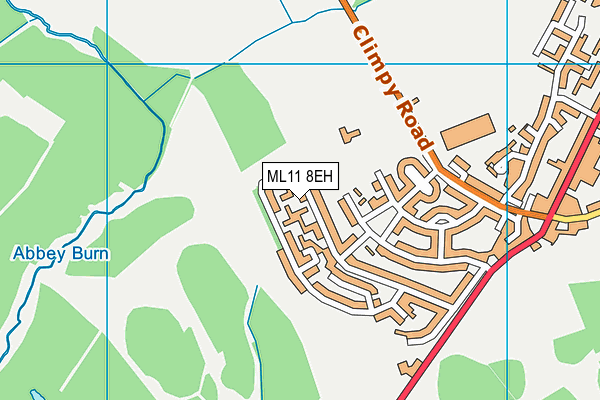 ML11 8EH map - OS VectorMap District (Ordnance Survey)