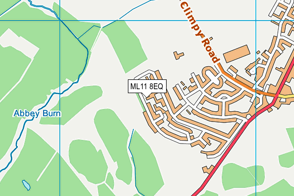 ML11 8EQ map - OS VectorMap District (Ordnance Survey)