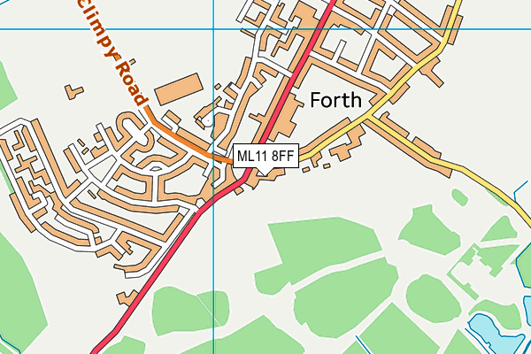 ML11 8FF map - OS VectorMap District (Ordnance Survey)