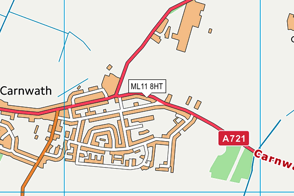 ML11 8HT map - OS VectorMap District (Ordnance Survey)