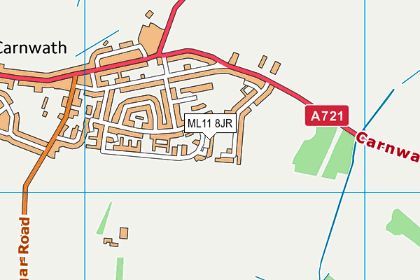 ML11 8JR map - OS VectorMap District (Ordnance Survey)