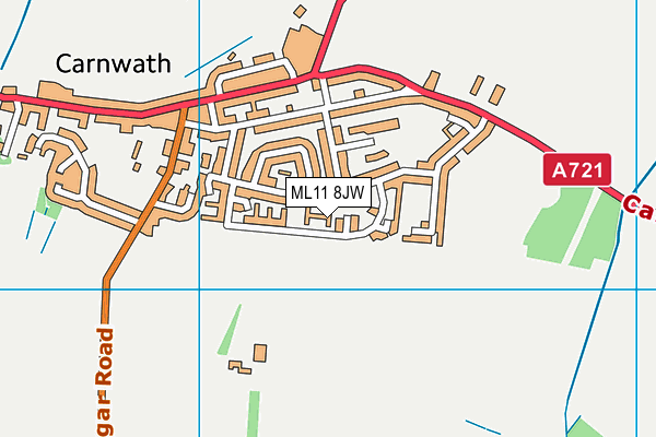 ML11 8JW map - OS VectorMap District (Ordnance Survey)