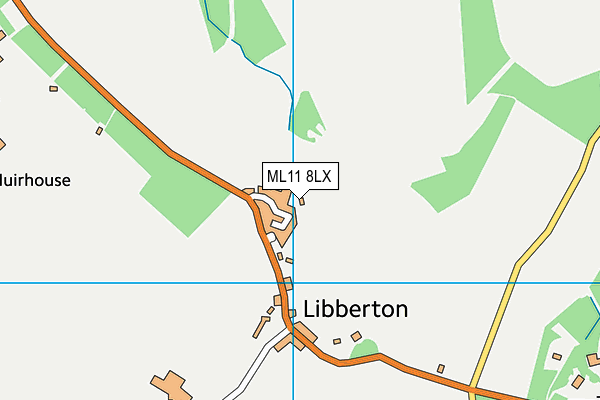 ML11 8LX map - OS VectorMap District (Ordnance Survey)