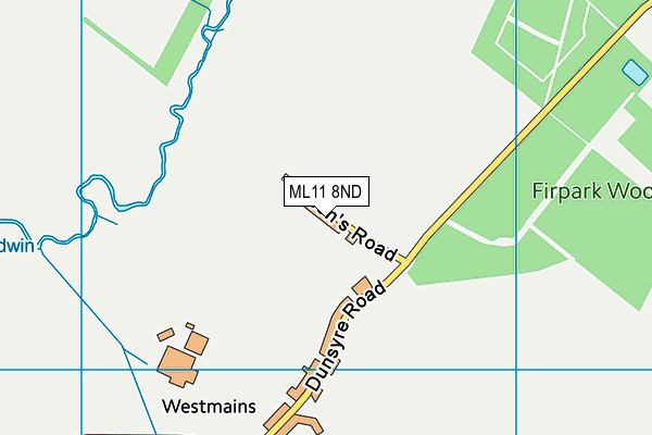 ML11 8ND map - OS VectorMap District (Ordnance Survey)