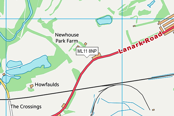 ML11 8NP map - OS VectorMap District (Ordnance Survey)