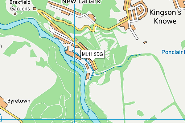 ML11 9DG map - OS VectorMap District (Ordnance Survey)