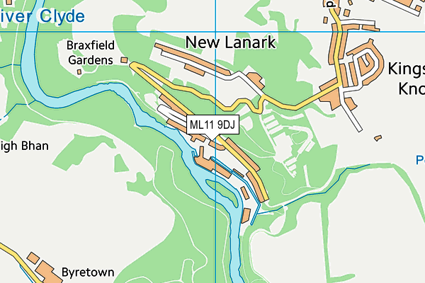 ML11 9DJ map - OS VectorMap District (Ordnance Survey)