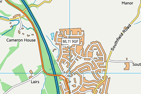 ML11 9GF map - OS VectorMap District (Ordnance Survey)