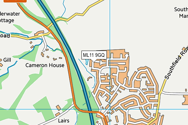 ML11 9GQ map - OS VectorMap District (Ordnance Survey)