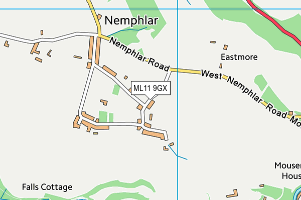 ML11 9GX map - OS VectorMap District (Ordnance Survey)