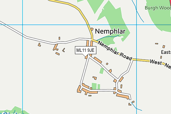 ML11 9JE map - OS VectorMap District (Ordnance Survey)