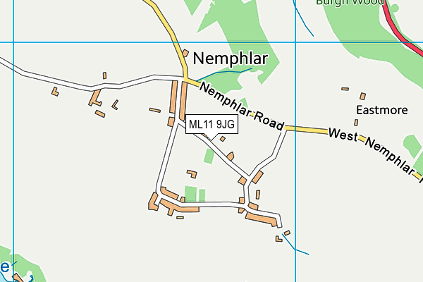 ML11 9JG map - OS VectorMap District (Ordnance Survey)