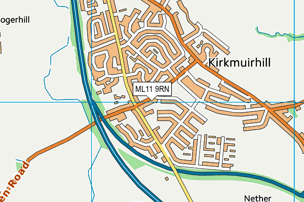 ML11 9RN map - OS VectorMap District (Ordnance Survey)