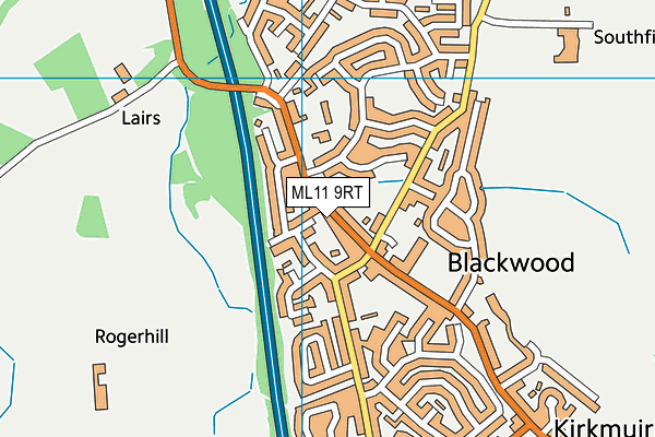 ML11 9RT map - OS VectorMap District (Ordnance Survey)