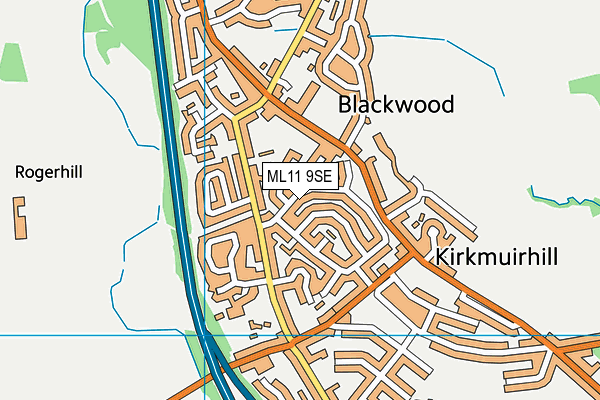 ML11 9SE map - OS VectorMap District (Ordnance Survey)