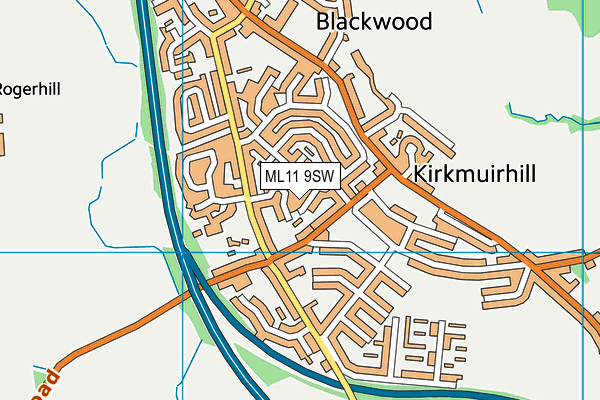 ML11 9SW map - OS VectorMap District (Ordnance Survey)