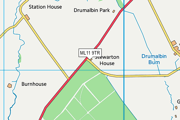 ML11 9TR map - OS VectorMap District (Ordnance Survey)