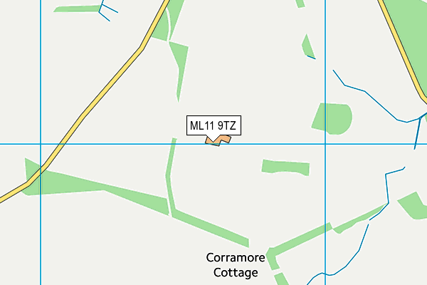 ML11 9TZ map - OS VectorMap District (Ordnance Survey)