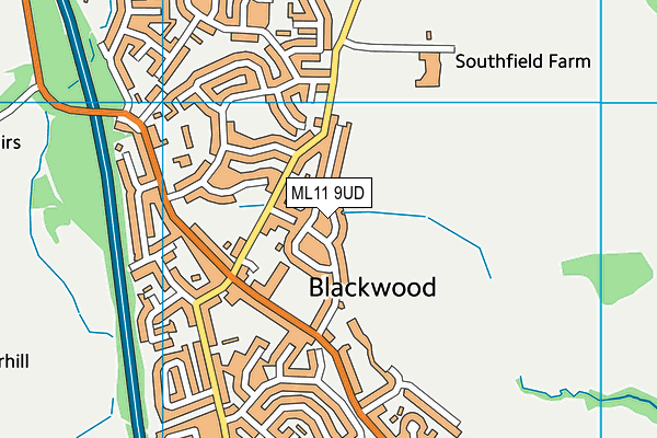 ML11 9UD map - OS VectorMap District (Ordnance Survey)