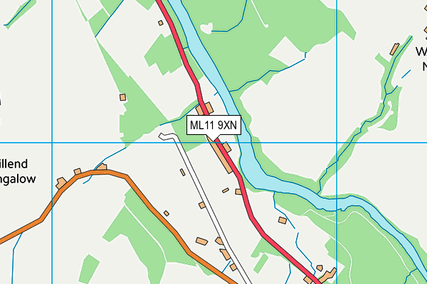 ML11 9XN map - OS VectorMap District (Ordnance Survey)