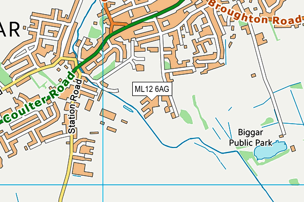 ML12 6AG map - OS VectorMap District (Ordnance Survey)