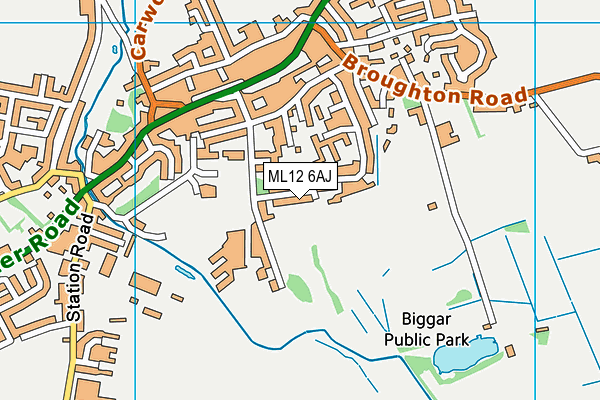 ML12 6AJ map - OS VectorMap District (Ordnance Survey)