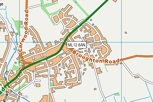 ML12 6AN map - OS VectorMap District (Ordnance Survey)