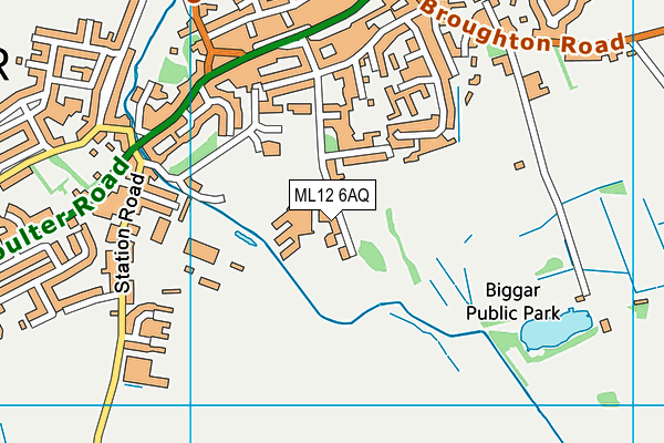 ML12 6AQ map - OS VectorMap District (Ordnance Survey)