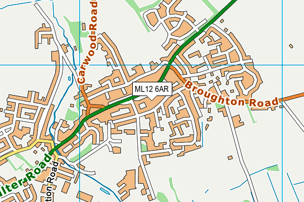 ML12 6AR map - OS VectorMap District (Ordnance Survey)