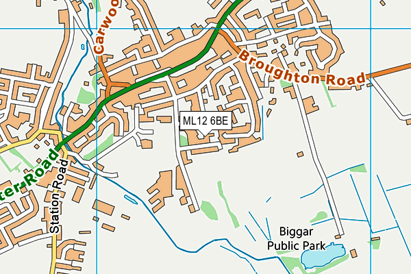 ML12 6BE map - OS VectorMap District (Ordnance Survey)