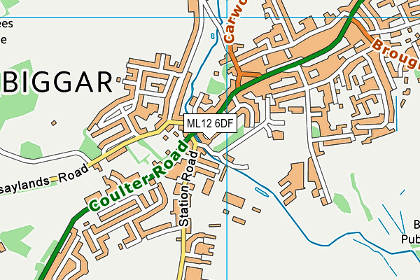 ML12 6DF map - OS VectorMap District (Ordnance Survey)
