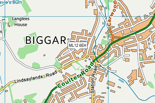 ML12 6EH map - OS VectorMap District (Ordnance Survey)