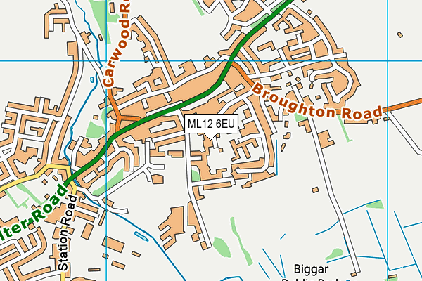 ML12 6EU map - OS VectorMap District (Ordnance Survey)