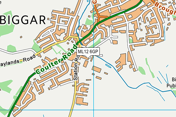 ML12 6GP map - OS VectorMap District (Ordnance Survey)