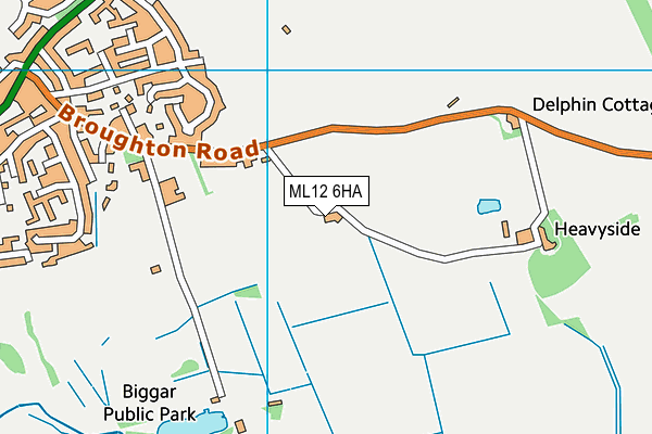 ML12 6HA map - OS VectorMap District (Ordnance Survey)