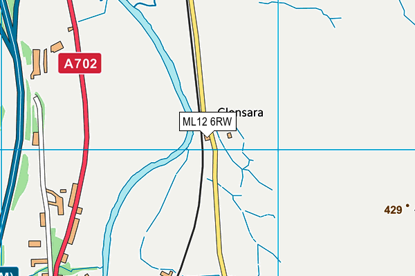 ML12 6RW map - OS VectorMap District (Ordnance Survey)