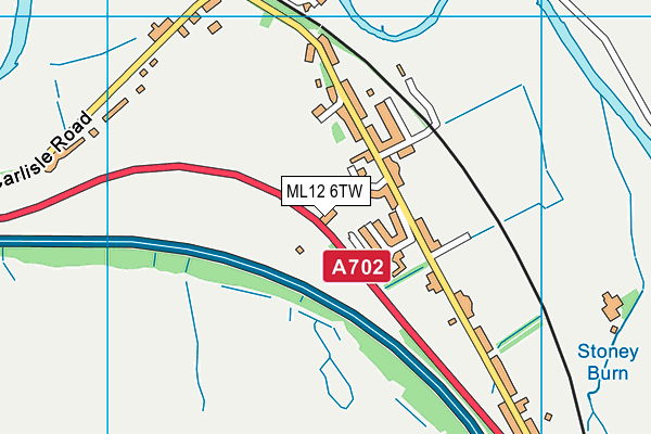 ML12 6TW map - OS VectorMap District (Ordnance Survey)