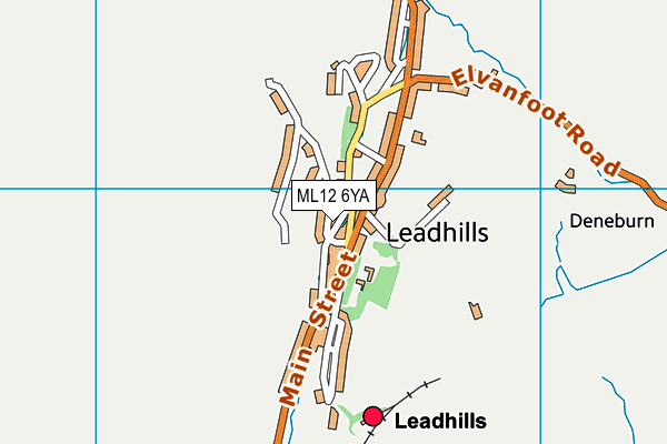 ML12 6YA map - OS VectorMap District (Ordnance Survey)