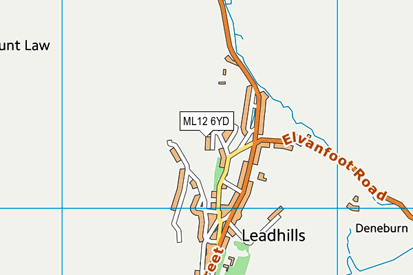 ML12 6YD map - OS VectorMap District (Ordnance Survey)