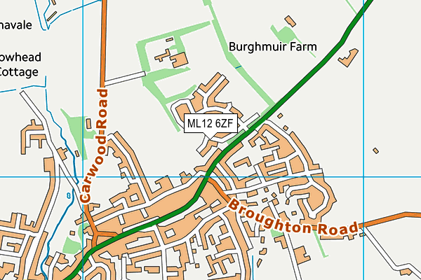 ML12 6ZF map - OS VectorMap District (Ordnance Survey)