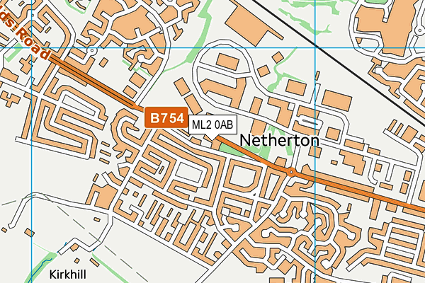 ML2 0AB map - OS VectorMap District (Ordnance Survey)