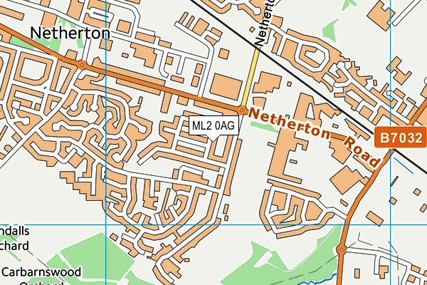 ML2 0AG map - OS VectorMap District (Ordnance Survey)
