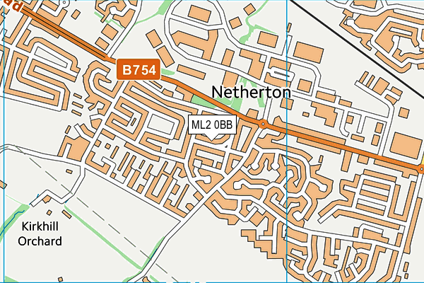 ML2 0BB map - OS VectorMap District (Ordnance Survey)