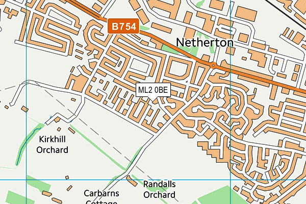 ML2 0BE map - OS VectorMap District (Ordnance Survey)