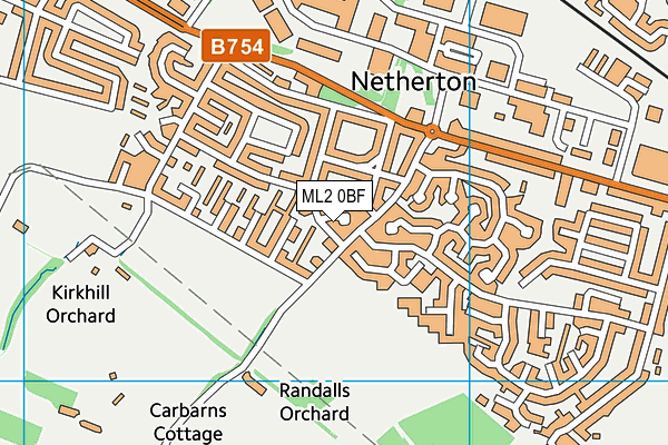 ML2 0BF map - OS VectorMap District (Ordnance Survey)