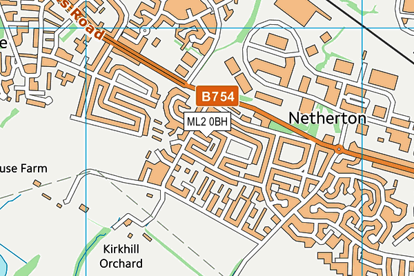 ML2 0BH map - OS VectorMap District (Ordnance Survey)