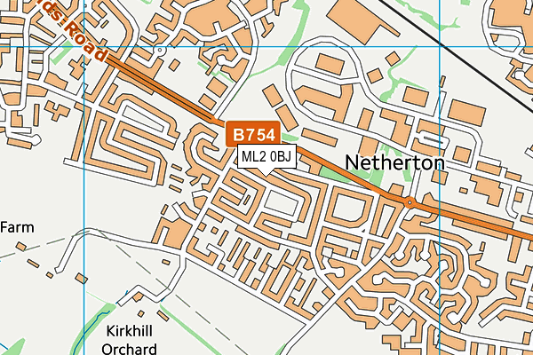 ML2 0BJ map - OS VectorMap District (Ordnance Survey)