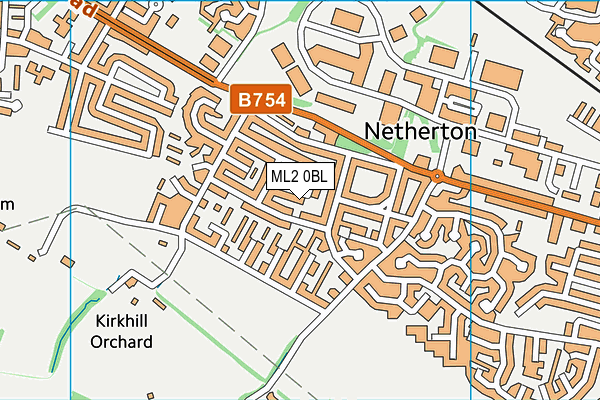 ML2 0BL map - OS VectorMap District (Ordnance Survey)