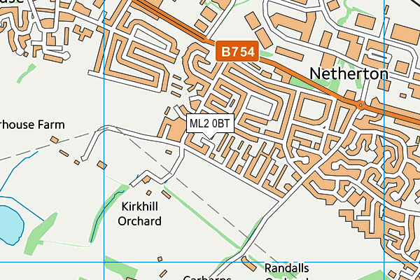 ML2 0BT map - OS VectorMap District (Ordnance Survey)