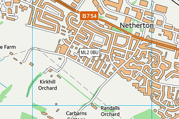 ML2 0BU map - OS VectorMap District (Ordnance Survey)